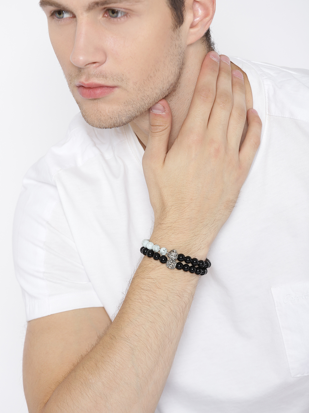 YouBella Set of 2 Beaded Elasticated Bracelets